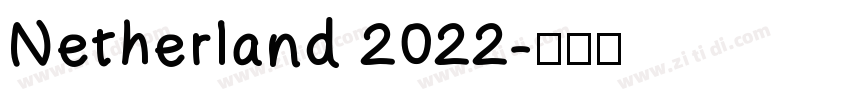 Netherland 2022字体转换